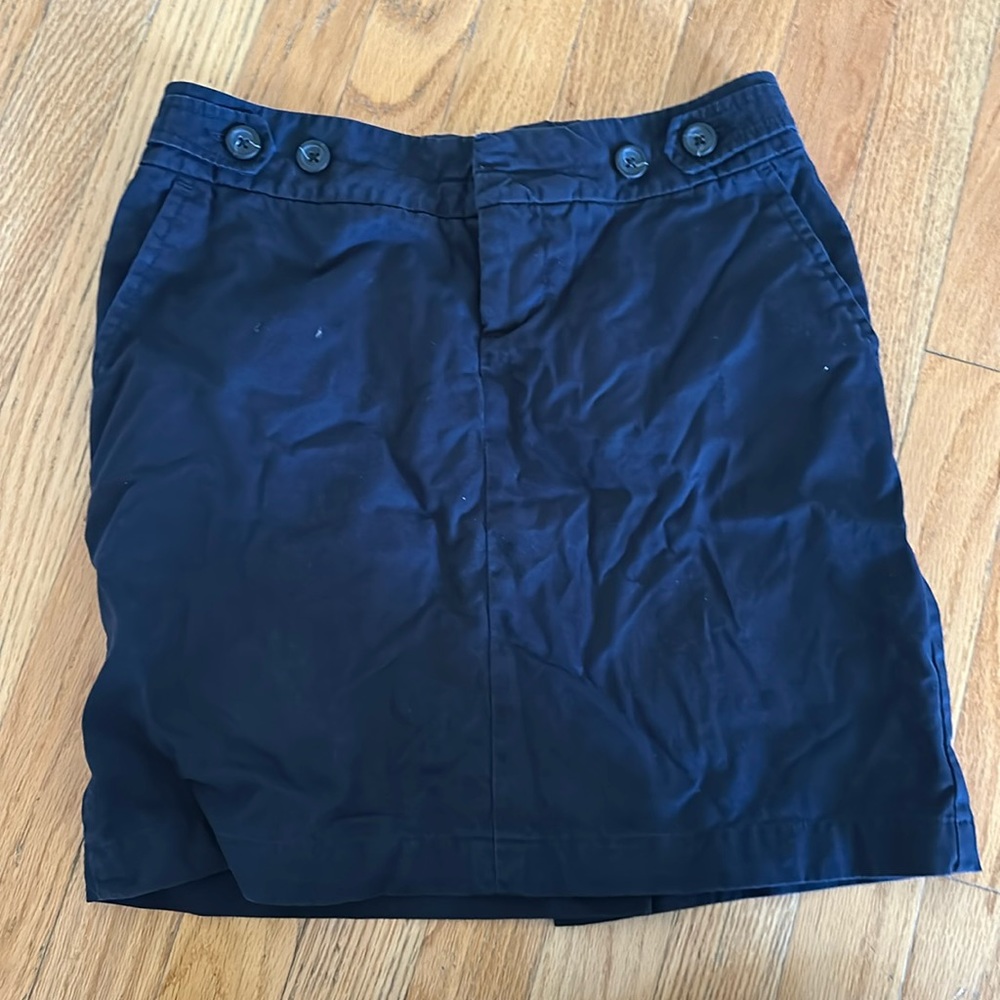Banana Republic Size 0 Navy Blue Skirt